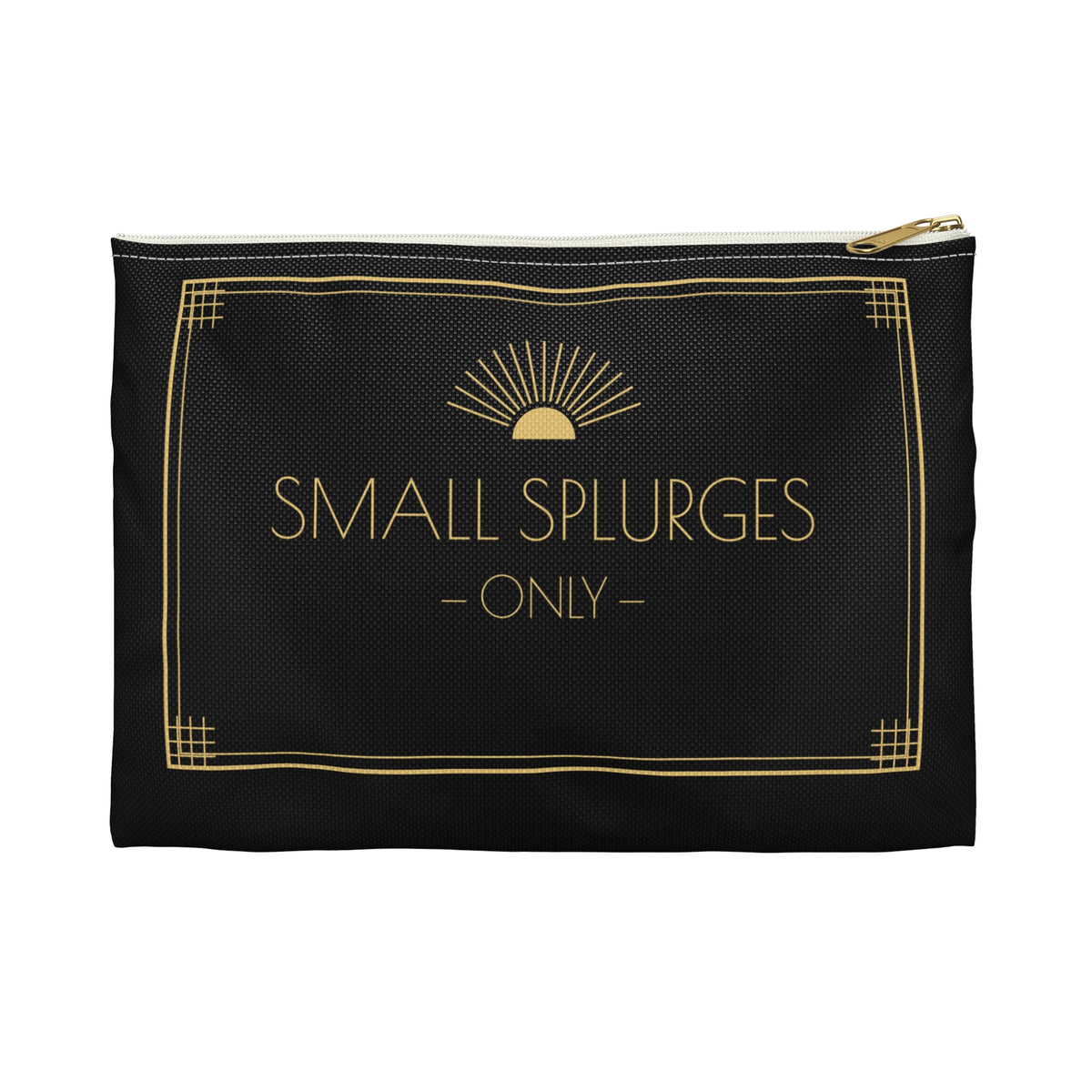 Small Splurges Only Art Deco Accessory Pouch