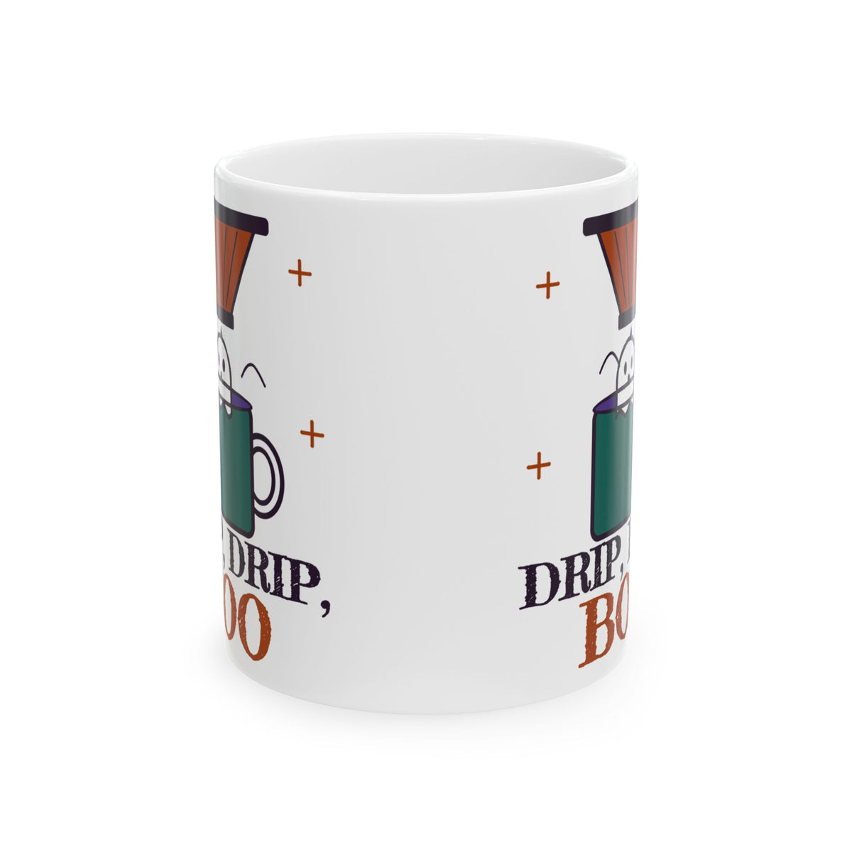 Drip Drip Boo mug, 11oz front view