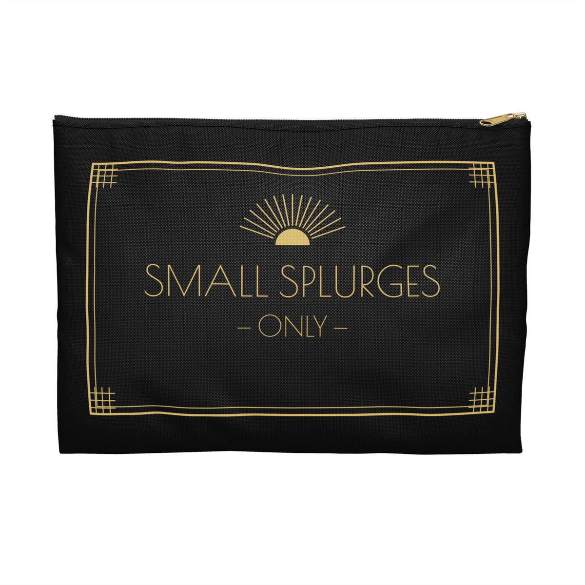 Small Splurges Only Art Deco Accessory Pouch