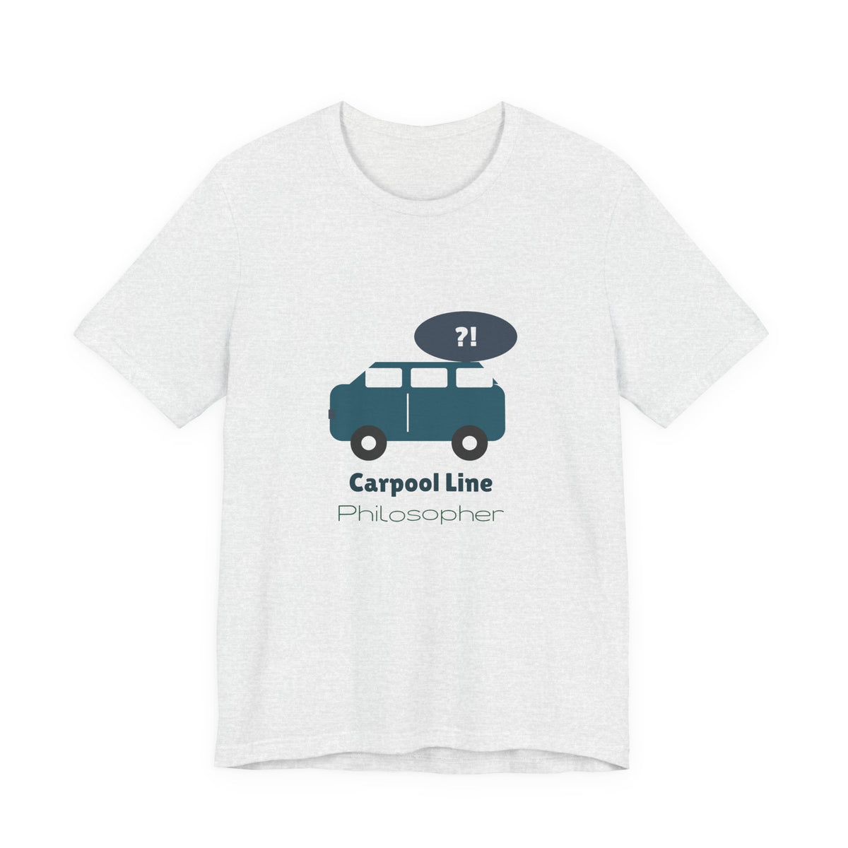 Funny Mom Shirt, Carpool Line Philosopher Tee, Mom Life Graphic T-Shirt, School Pickup Mom Gift, Coffee Mom Tee for Women