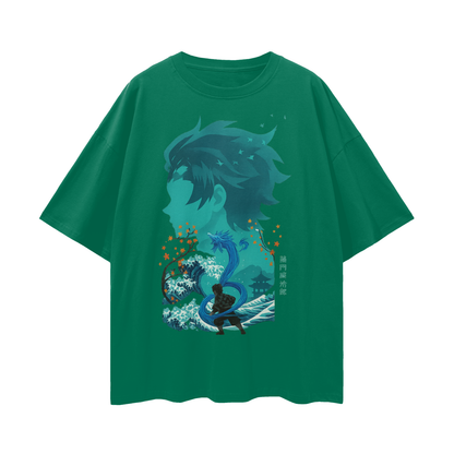 Vintage/Y2K Demon Slayer Anime Oversized T Shirt