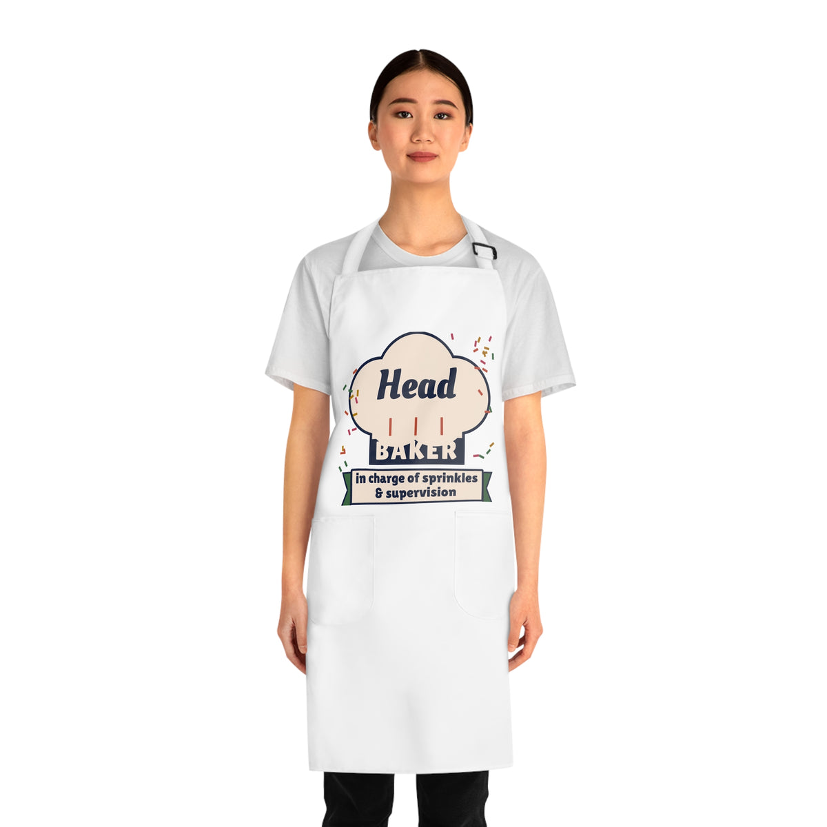 Head Baker Apron, Matching Parent and Kid Baking Set, Funny Baking Apron, Christmas Cookie Baking Gift, Gift for Mom or Dad