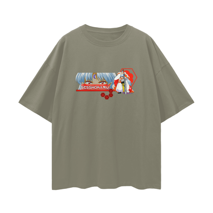 Vintage/Y2K InuYasha Anime Sesshomaru Oversized T Shirt