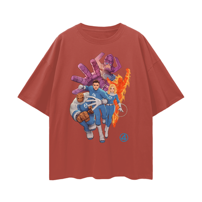 Vintage Like Galactus Fantastic 4 Graphic Oversized T Shirt