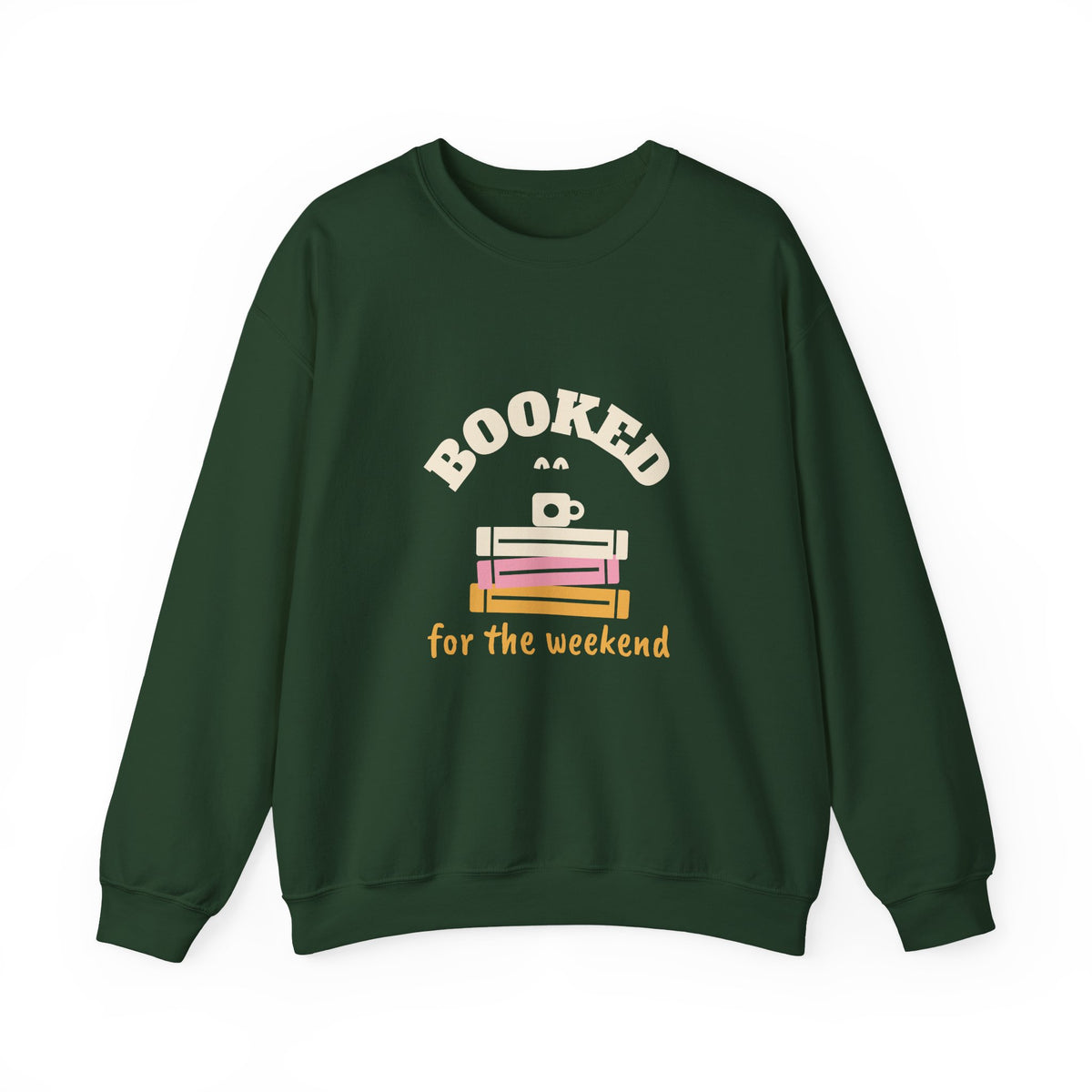 Book Lover Sweatshirt, Booked for the Weekend Crewneck, Reading Sweatshirt for Women, Bookish Gift, Book Club Gift, Unisex S-3XL