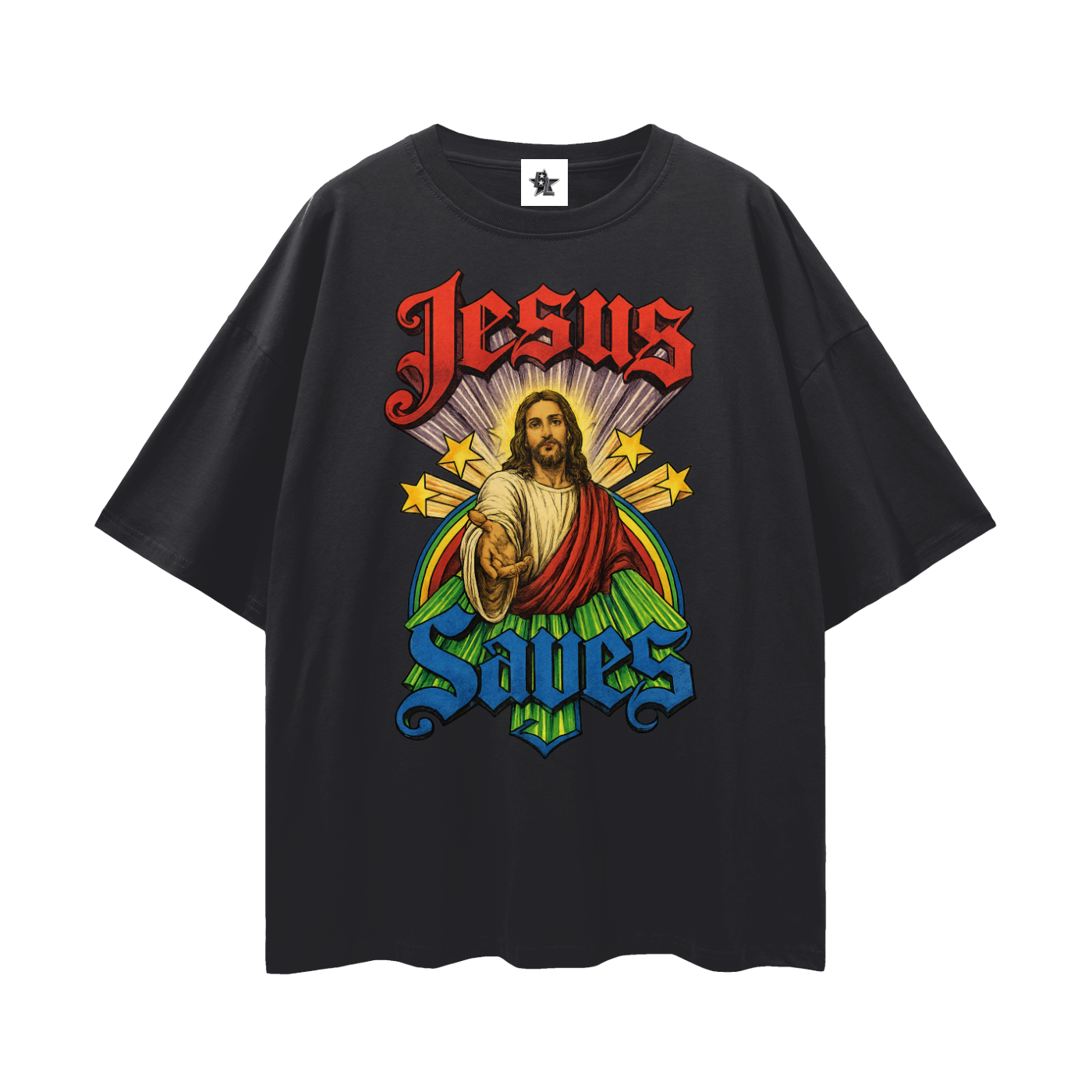 Vintage/Y2K Religious Jesus Saves Graphic T Shirt