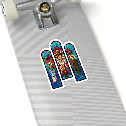 Religious Jesus Cathedral Glass Graphic Sticker