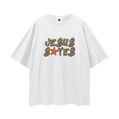 Vintage/Y2K Religious Jesus Saves Oversized T Shirt