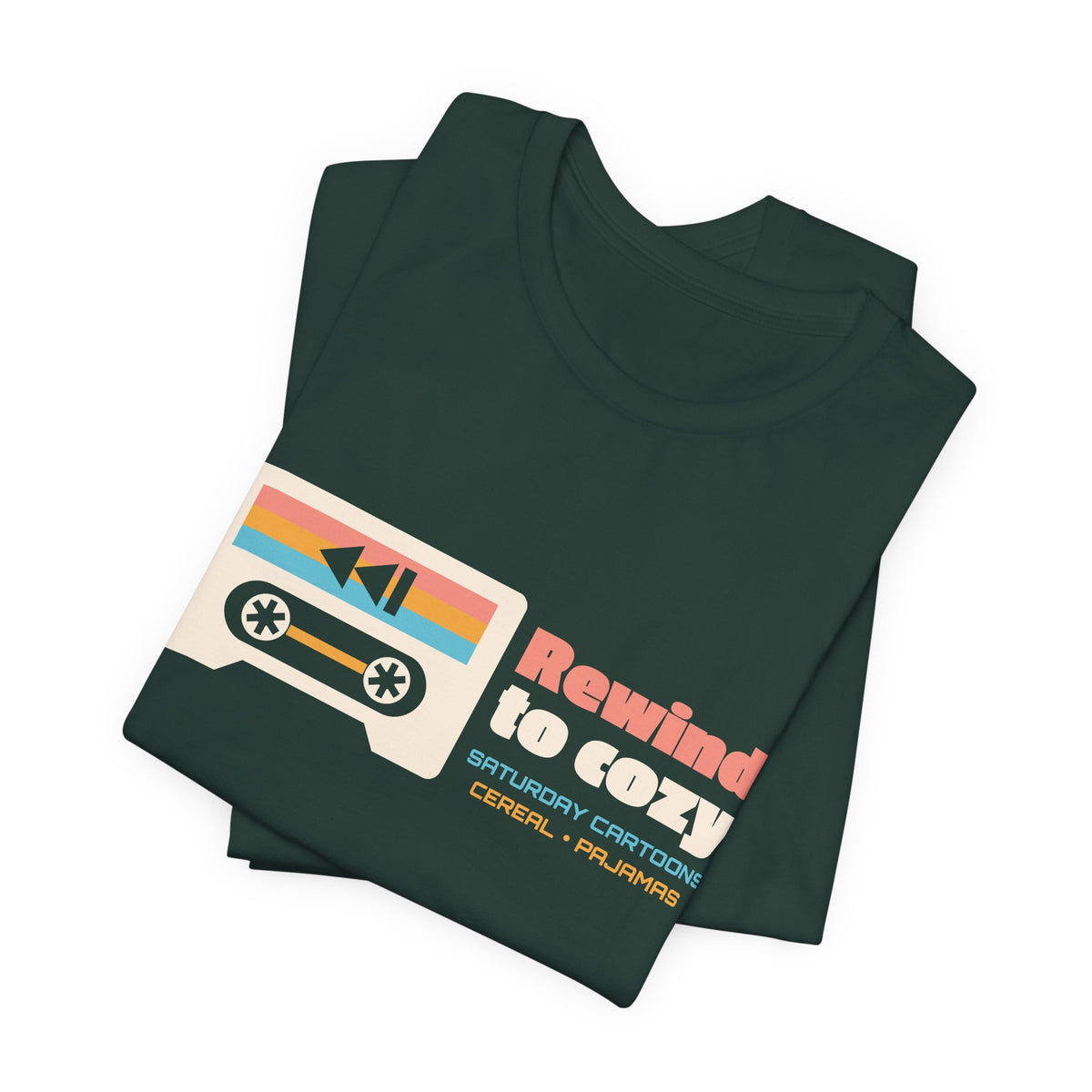 Retro Nostalgia Shirt for Women, Rewind to Cozy Tee, Saturday Morning Throwback T-Shirt, Cozy Weekend Gift for Her, Unisex S-3XL