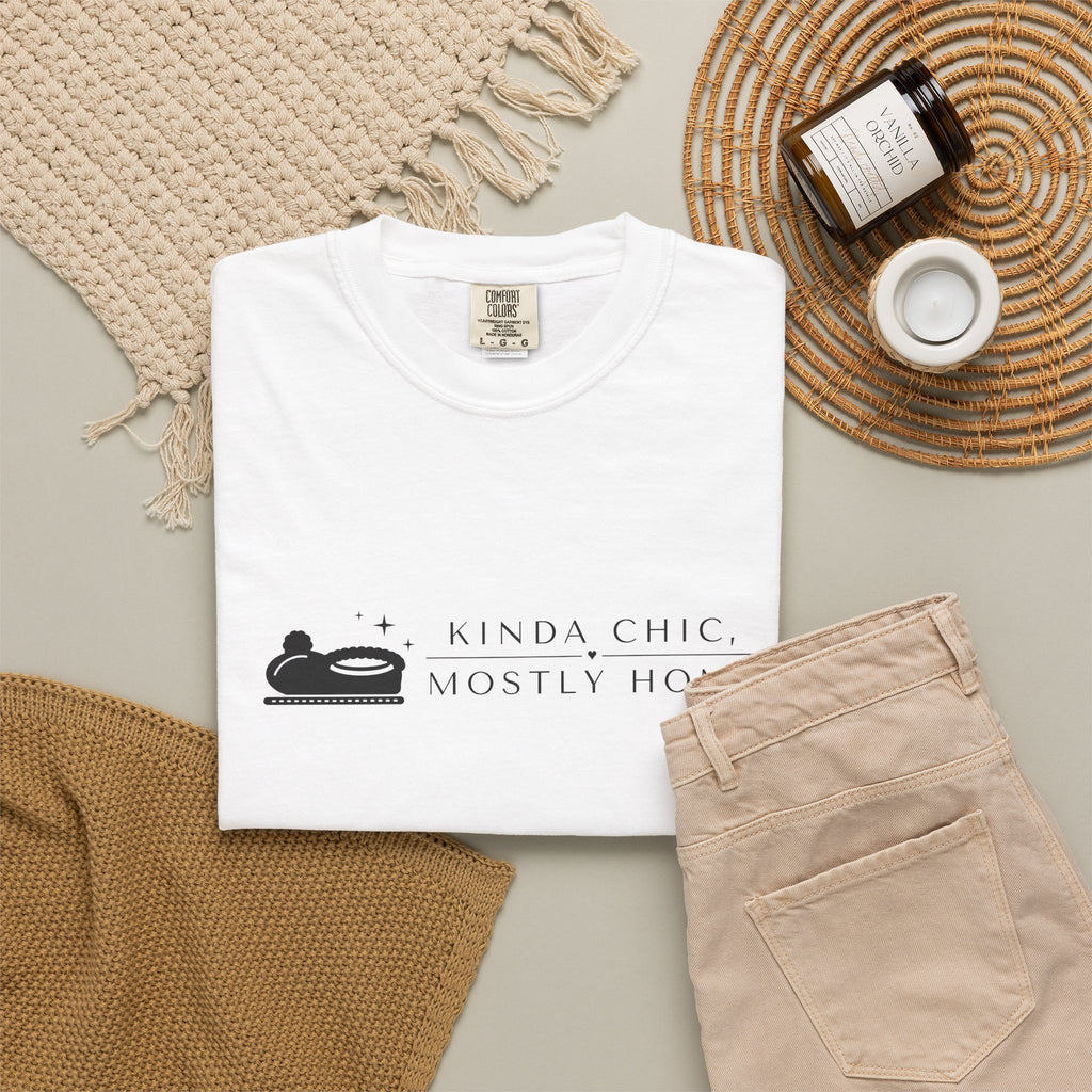 Kinda Chic Mostly Home Minimal Editorial Tee