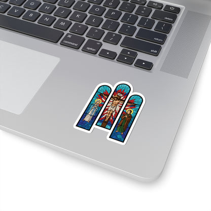 Religious Jesus Cathedral Glass Graphic Sticker