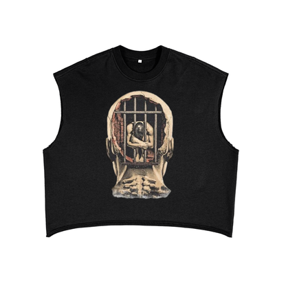 Mental Jail Cell 90s Y2K Vintage Like Boxy Tank Top