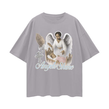 Religious Vintage/Y2K Angels Shine Oversized T Shirt