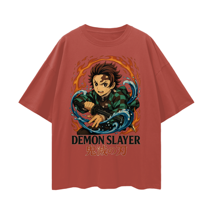 Vintage/Y2K Demon Slayer Anime Oversized T Shirt