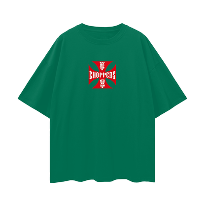 Vintage Like Red West Coast Choppers Oversized T Shirt