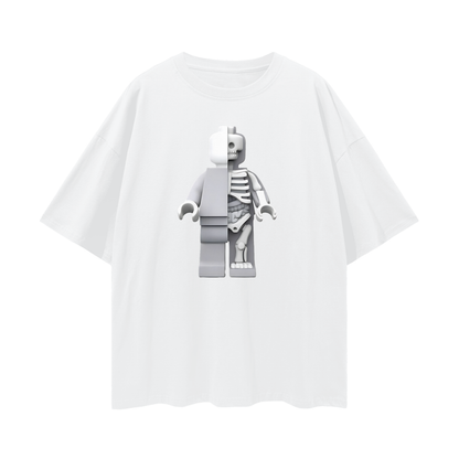 Vintage Like Lego Micro Anatomic Y2K Graphic Oversized T Shirt