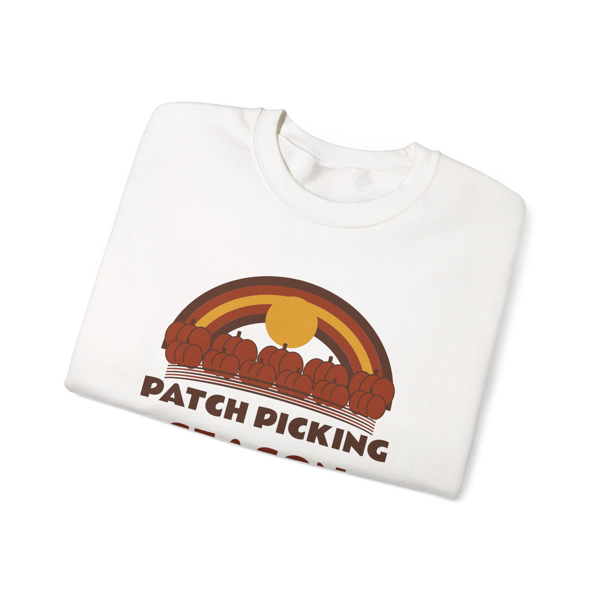 Patch Picking Season Retro 70s Pumpkin Patch Crewneck Gift for Her