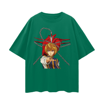 Vintage/Y2K Hunter x Hunter Kurapika's Chain Anime Graphic T Shirt