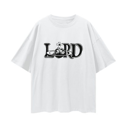 Religious Lord Vivienne Westwood Like Graphic Oversized T Shirt