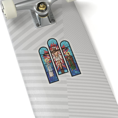 Religious Jesus Cathedral Glass Graphic Sticker