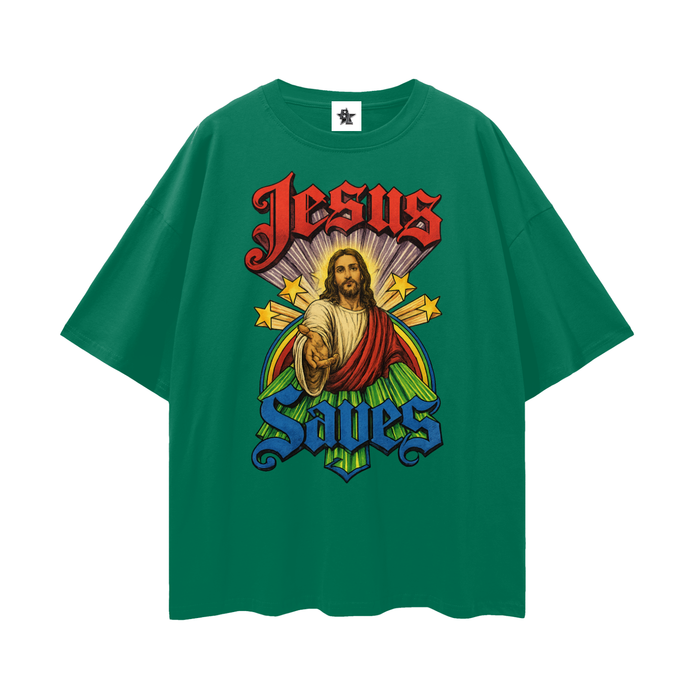 Vintage/Y2K Religious Jesus Saves Graphic T Shirt