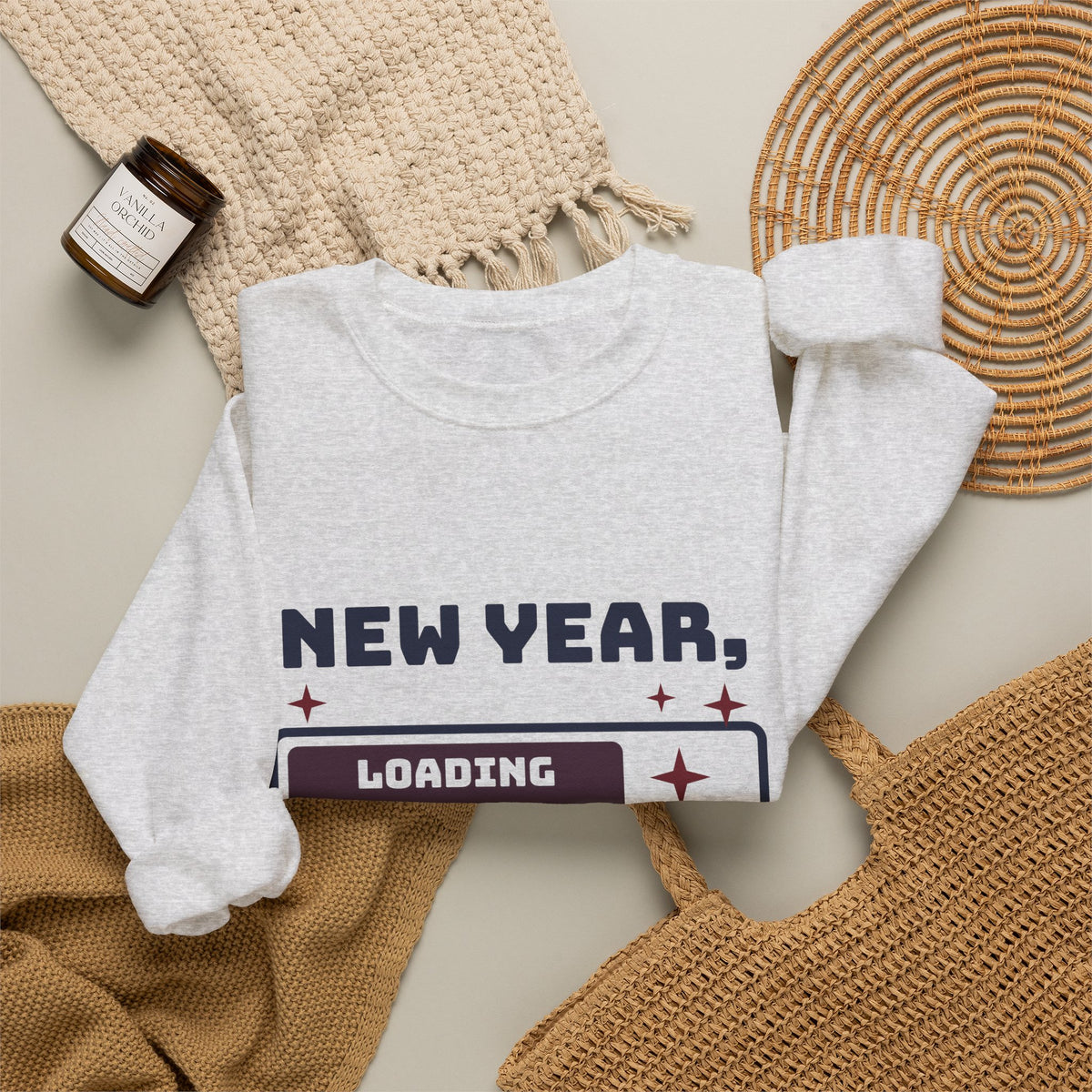 New Year Sweatshirt, New Year Plot Twist Loading Crewneck, New Years Eve Outfit, New Year Gift for Her, Cozy Sweatshirt
