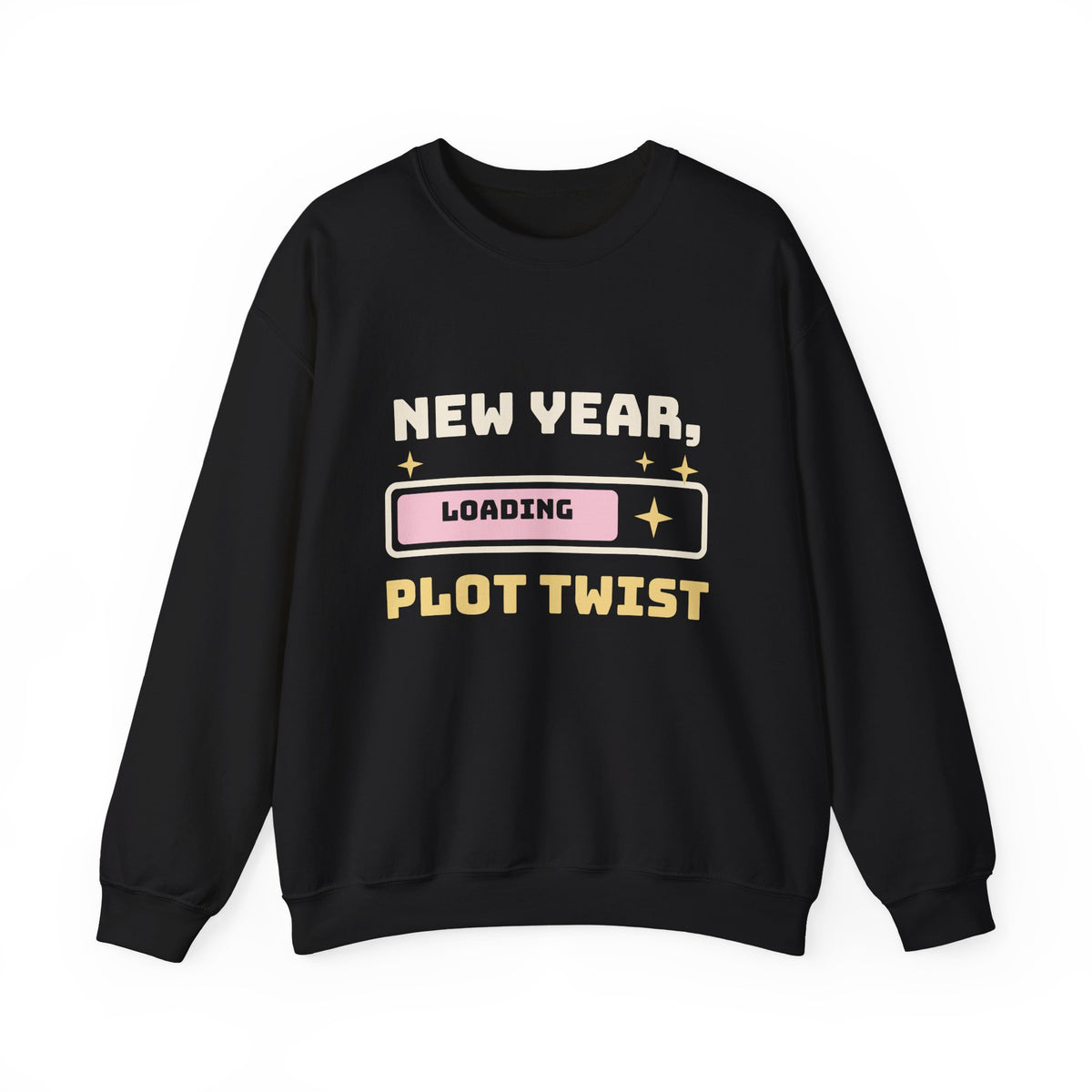 New Year Sweatshirt, New Year Plot Twist Loading Crewneck, New Years Eve Outfit, New Year Gift for Her, Cozy Sweatshirt