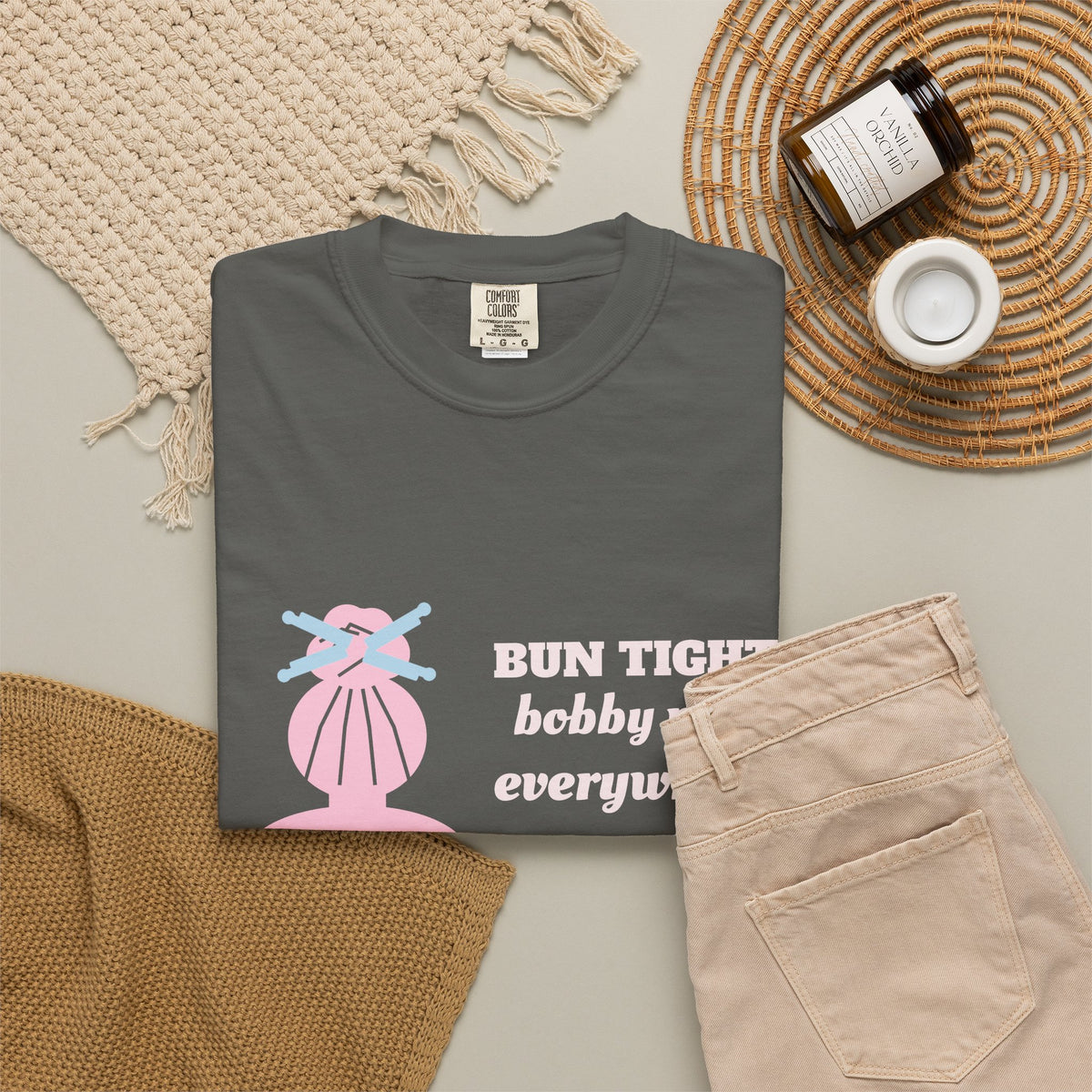 Dance Mom Shirt, Bun Tight Bobby Pins Everywhere Tee, Dance Mom Gift, Recital Mom Shirt, Garment-Dyed Tee