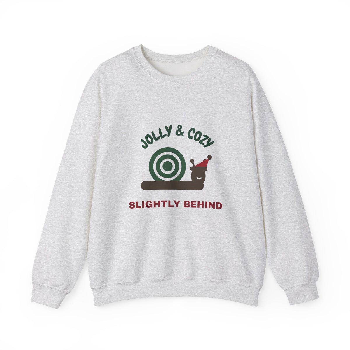 Funny Christmas Sweatshirt for Women, Jolly Cozy and Slightly Behind Crewneck, Holiday Mom Sweatshirt, Cozy Christmas Gift