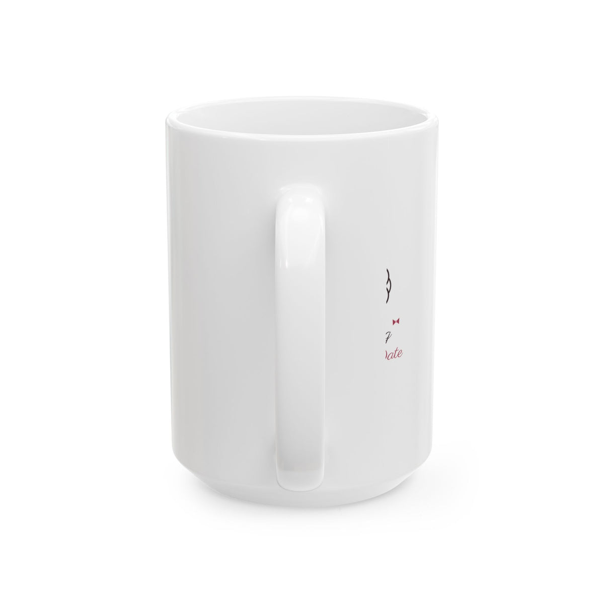 The Dog Is My Date Coquette Bow Dog Mom Mug Gift for Her