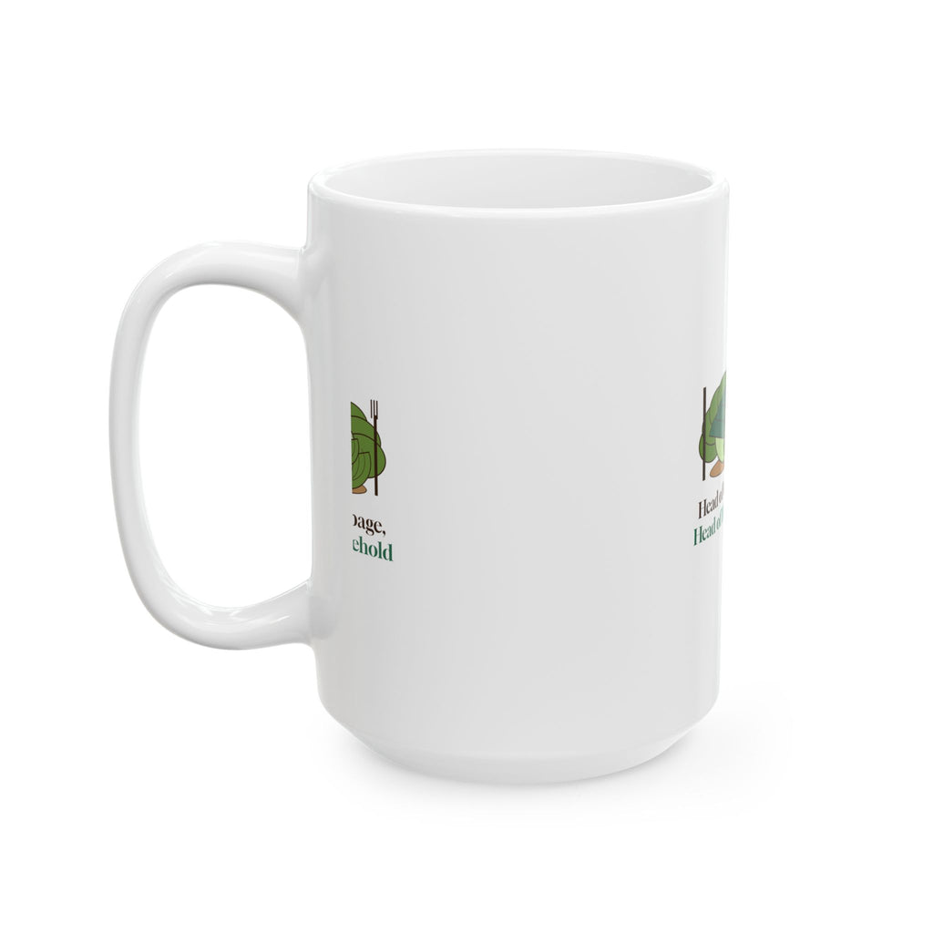 Head of Cabbage Head of Household Still Life Mug
