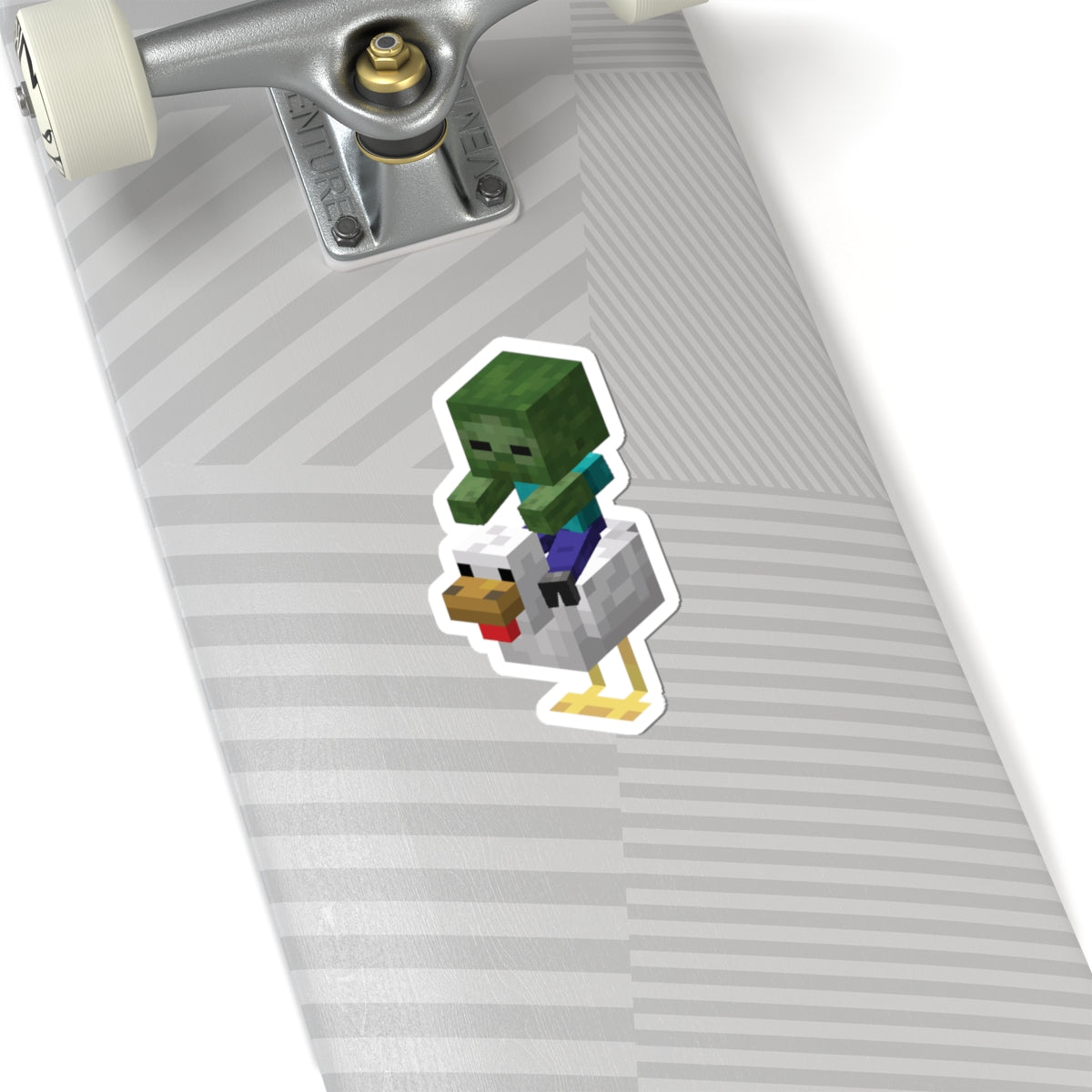 Minecraft Zombie On Chicken Funny Sticker