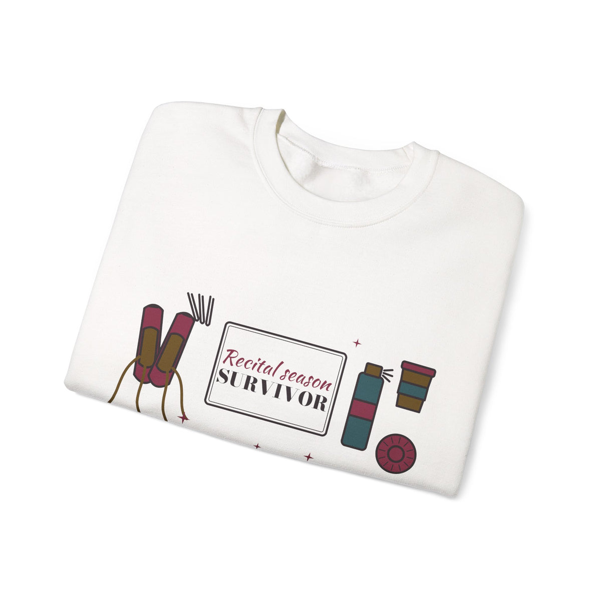 Ballet Mom Sweatshirt, Recital Season Survivor Crewneck, Dance Mom Gift, Winter Recital Sweatshirt, Christmas Gift for Dance Mom