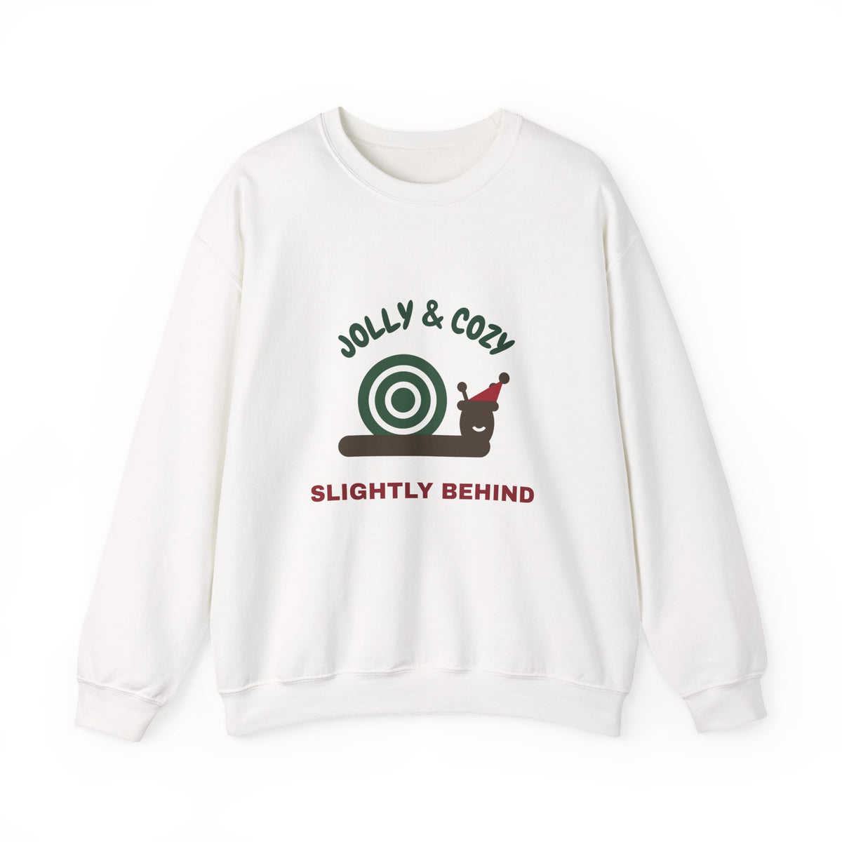 Funny Christmas Sweatshirt for Women, Jolly Cozy and Slightly Behind Crewneck, Holiday Mom Sweatshirt, Cozy Christmas Gift