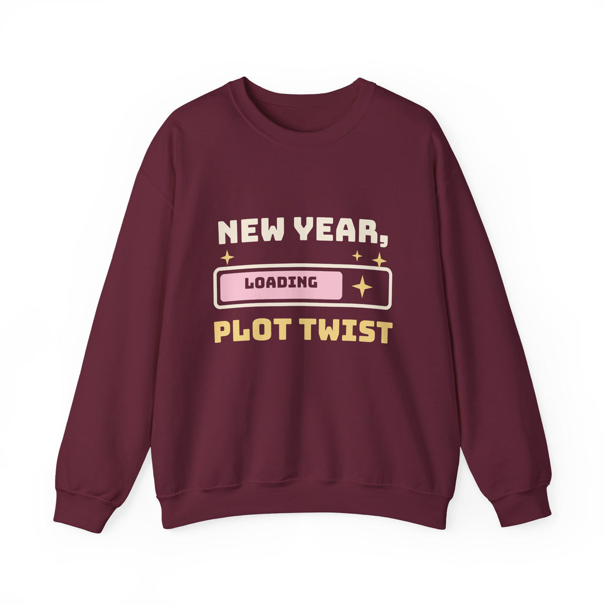 New Year Sweatshirt, New Year Plot Twist Loading Crewneck, New Years Eve Outfit, New Year Gift for Her, Cozy Sweatshirt