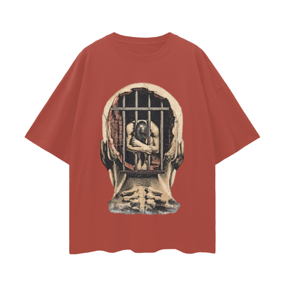 Mental Jail Cell 90s Y2K Vintage Like Graphic Oversized T Shirt