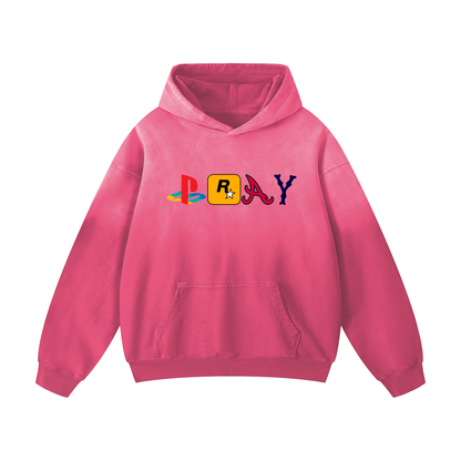 Vintage/Y2K Religious Jesus Pray Logos Oversized Hoodie