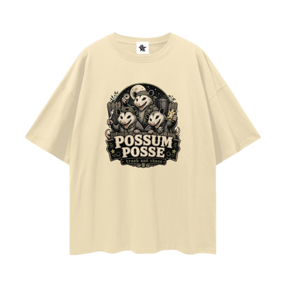 Possum Posse Tee - Trash & Chaos | Oversized Heavyweight Bootleg Graphic Tee