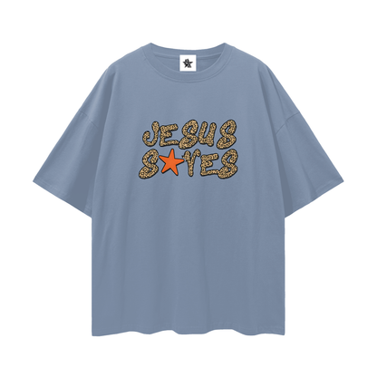 Vintage/Y2K Religious Jesus Saves Oversized T Shirt