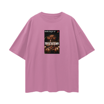 Play Station PS2 Def Jam Game Graphic Oversized T Shirt