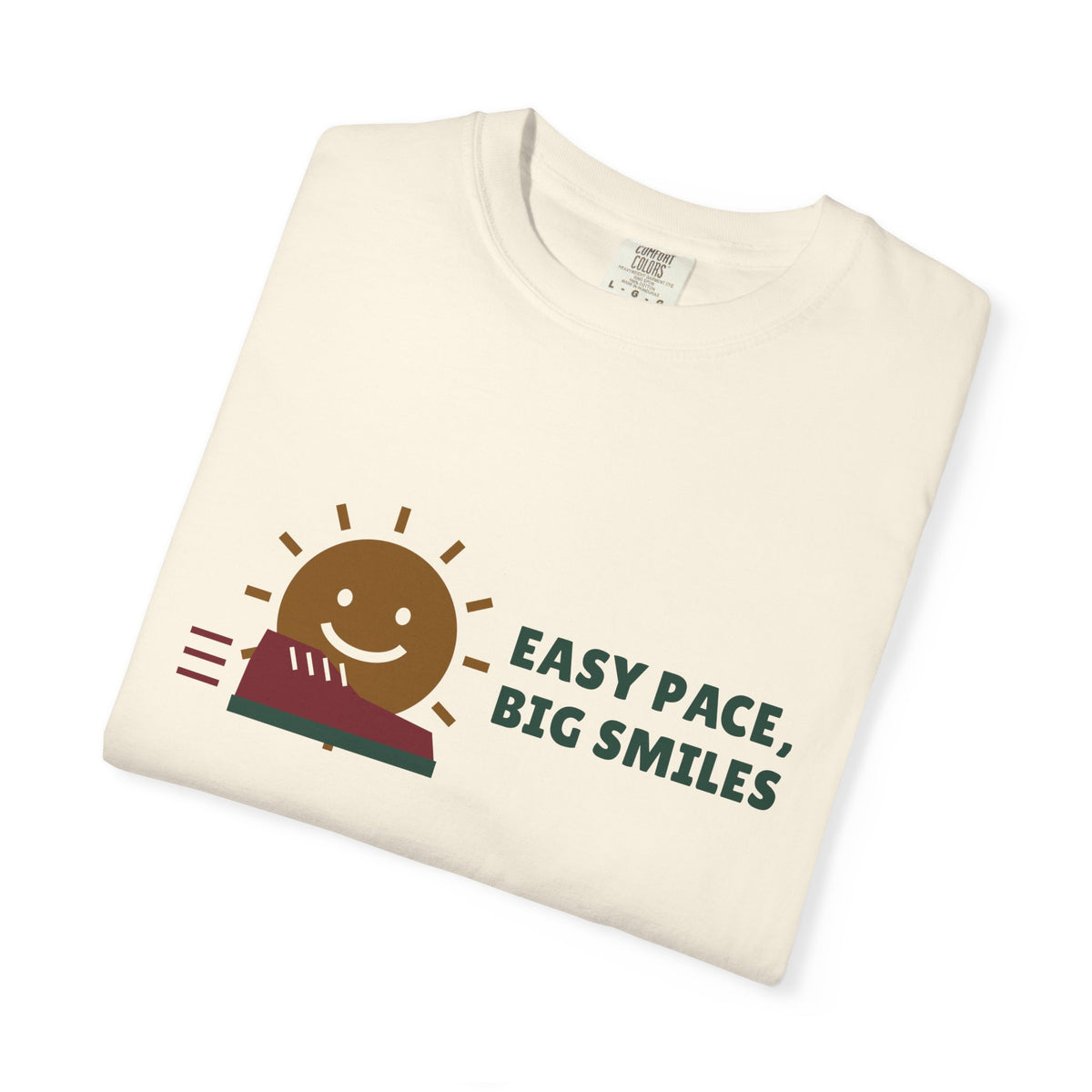 Running Shirt for Women, Easy Pace Big Smiles Tee, Runner Gift, Turkey Trot Shirt, New Year Running Goals T-Shirt