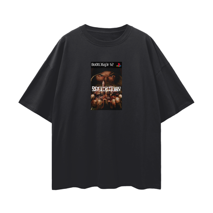 Play Station PS2 Def Jam Game Graphic Oversized T Shirt
