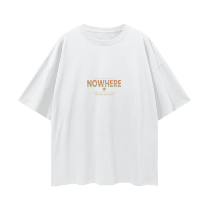 Greetings From Nowhere Oversized T-Shirt | Vintage Souvenir Streetwear Graphic