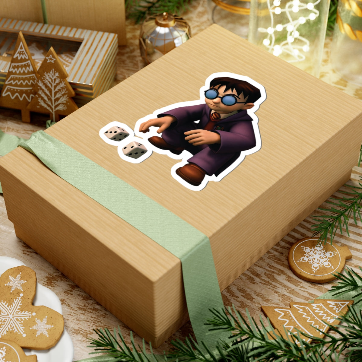Harry Potter Rolling Dice Funny Sticker