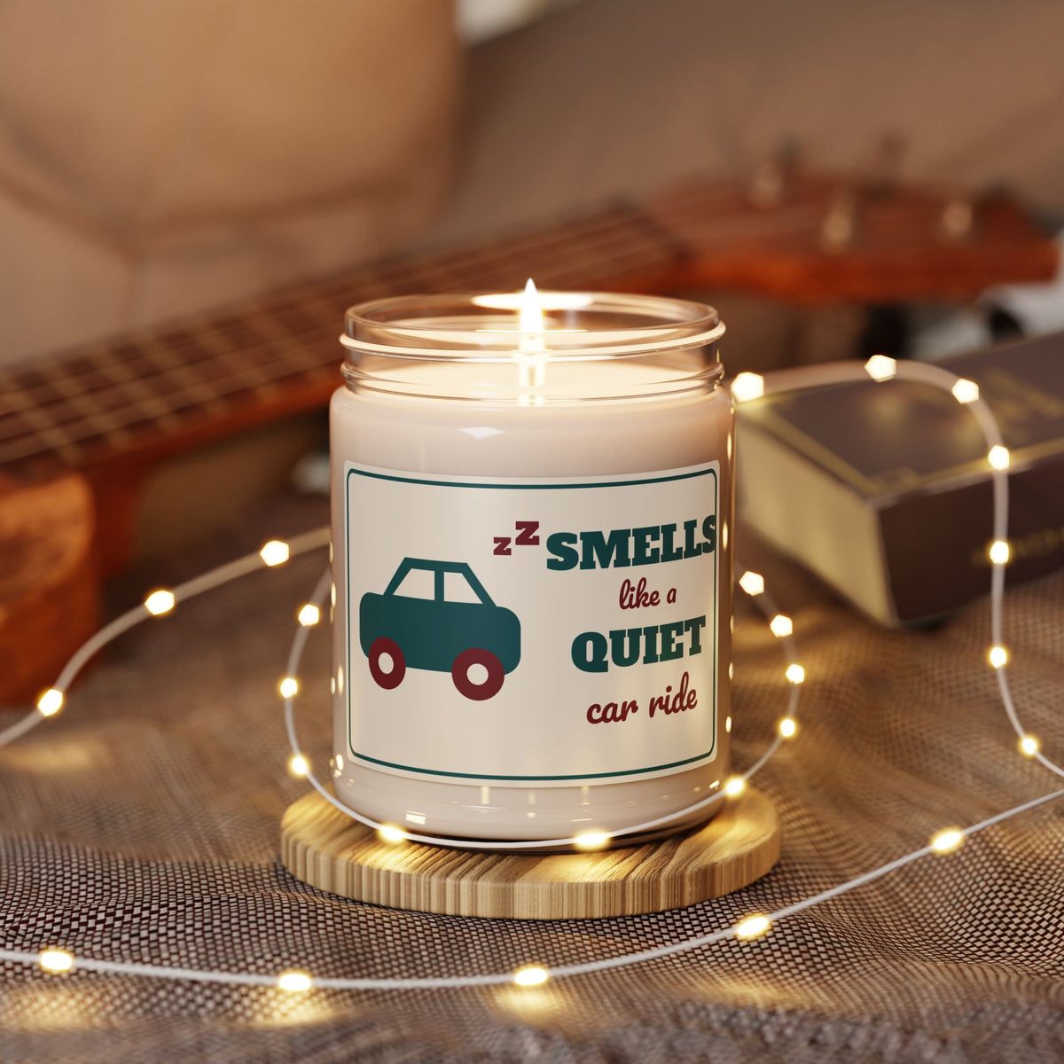 Funny Mom Candle, Smells Like a Quiet Car Ride Soy Candle 9oz, Mom Humor Gift, Mothers Day Gift for Her