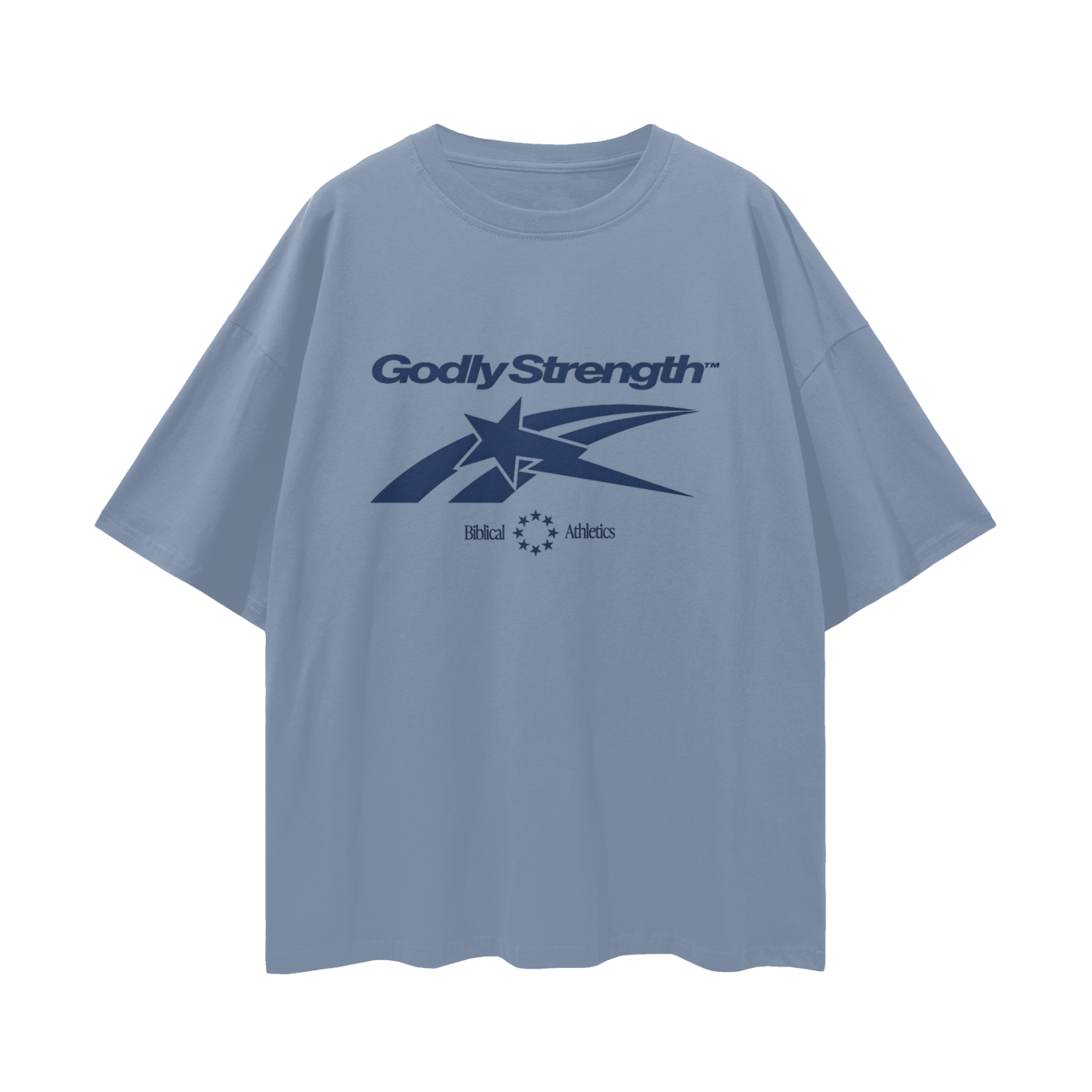 Religious Godly Strength Gym 90s Y2K Vintage Like Graphic Oversized T Shirt