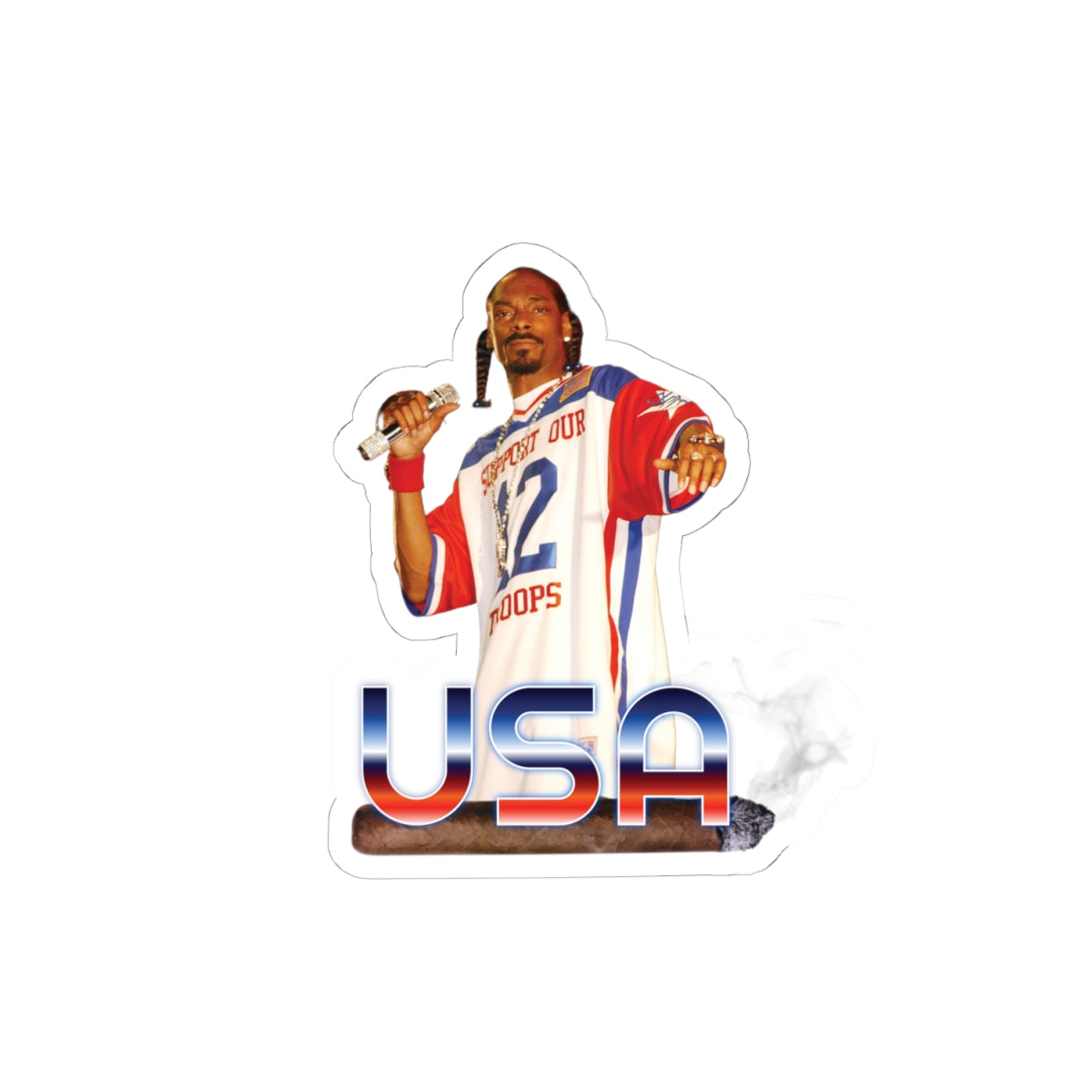 Snoop Dogg 2024 Olympics USA Funny Sticker