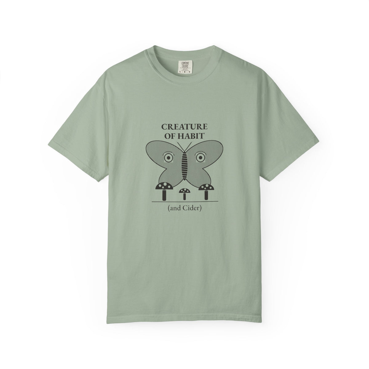 Creature of Habit (and Cider) Moth Mushroom Tee