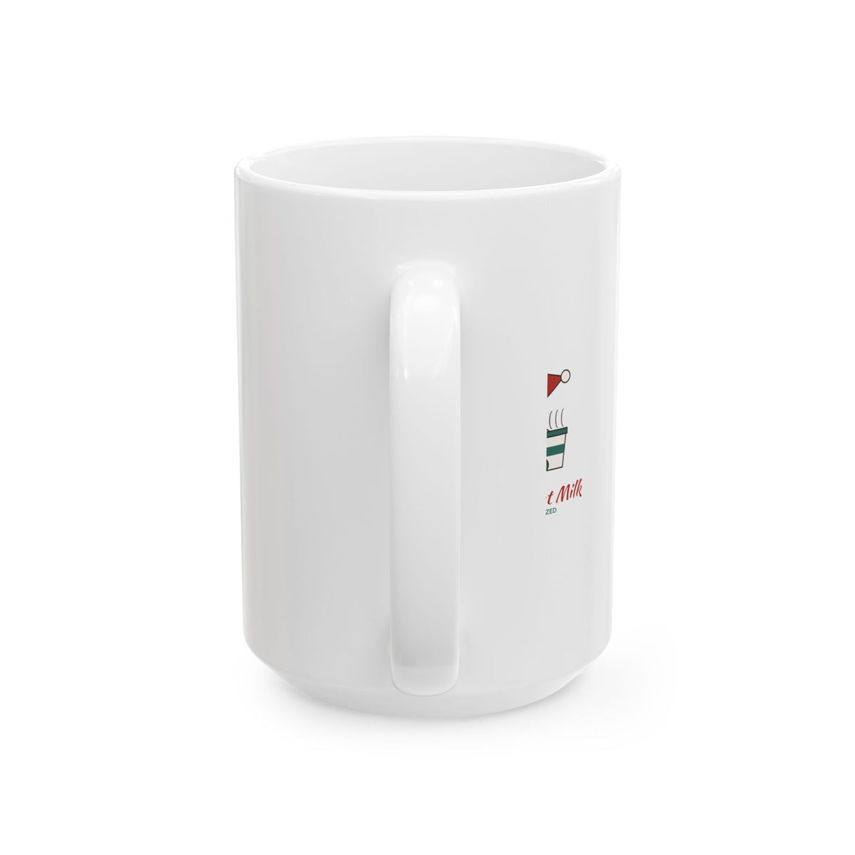 Santa Takes Oat Milk Vintage Storybook Santa Coffee Mug