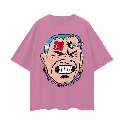 Vintage Like 80s Mind Bomber Graphic Oversized T Shirt